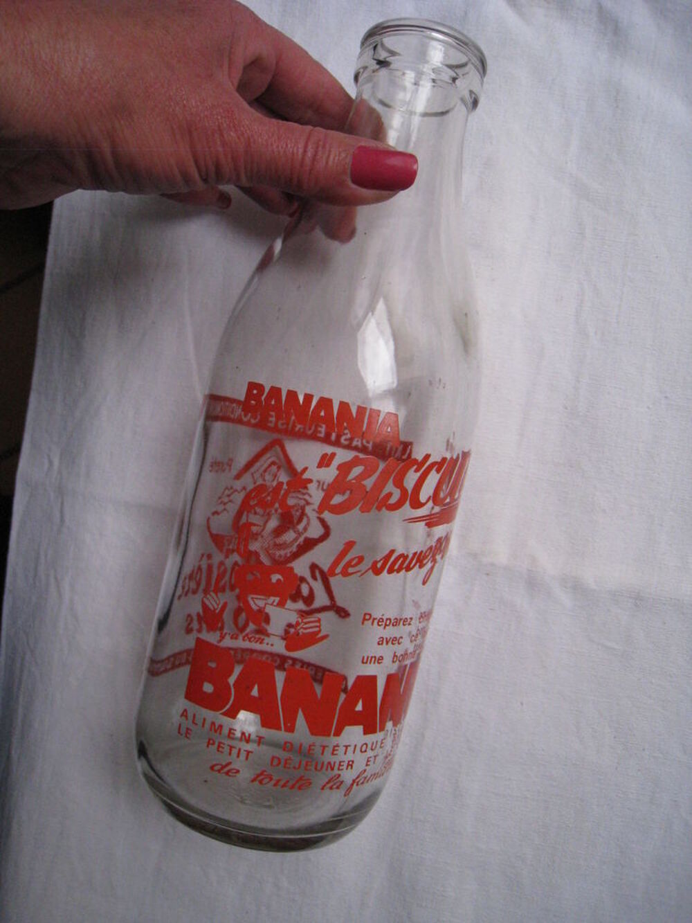 Bouteille en verre Banania 1950 