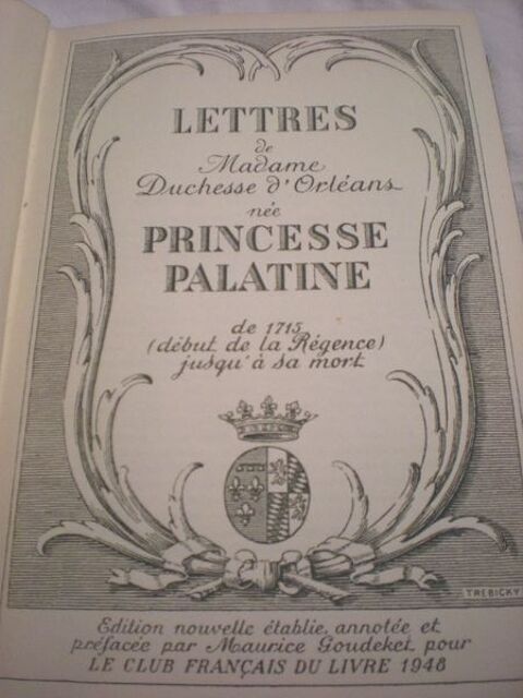 lettre  la princesse palatine de maurice goudeket 2 Bailleau-l'vque (28)