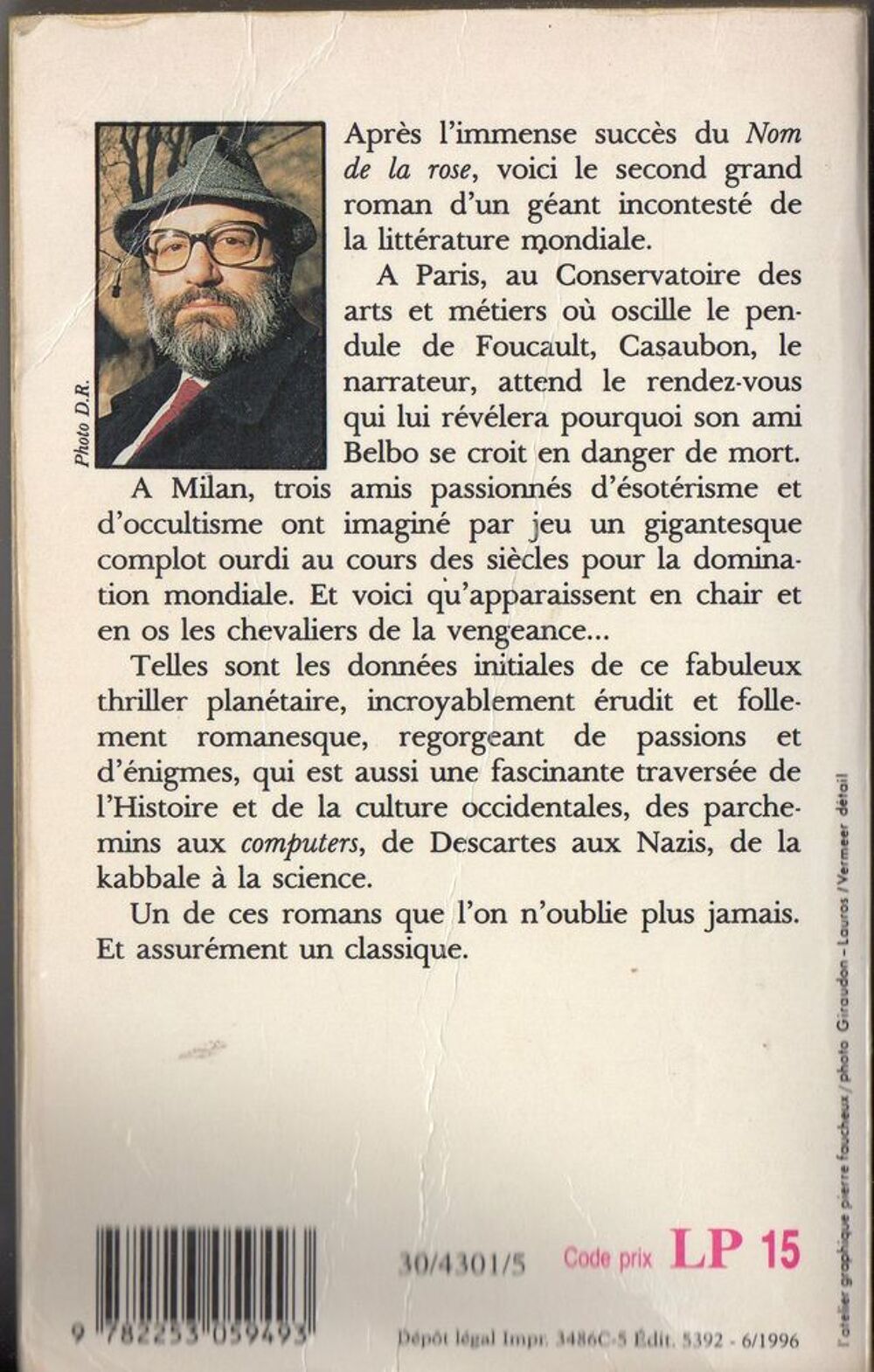 Le pendule de Foucault - Umberto Eco Livres et BD