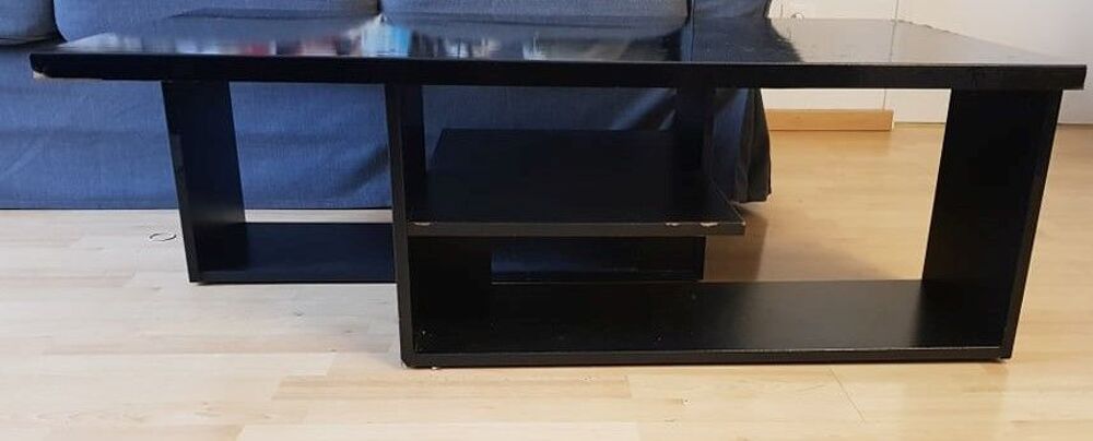 Table basse noire, salon Meubles