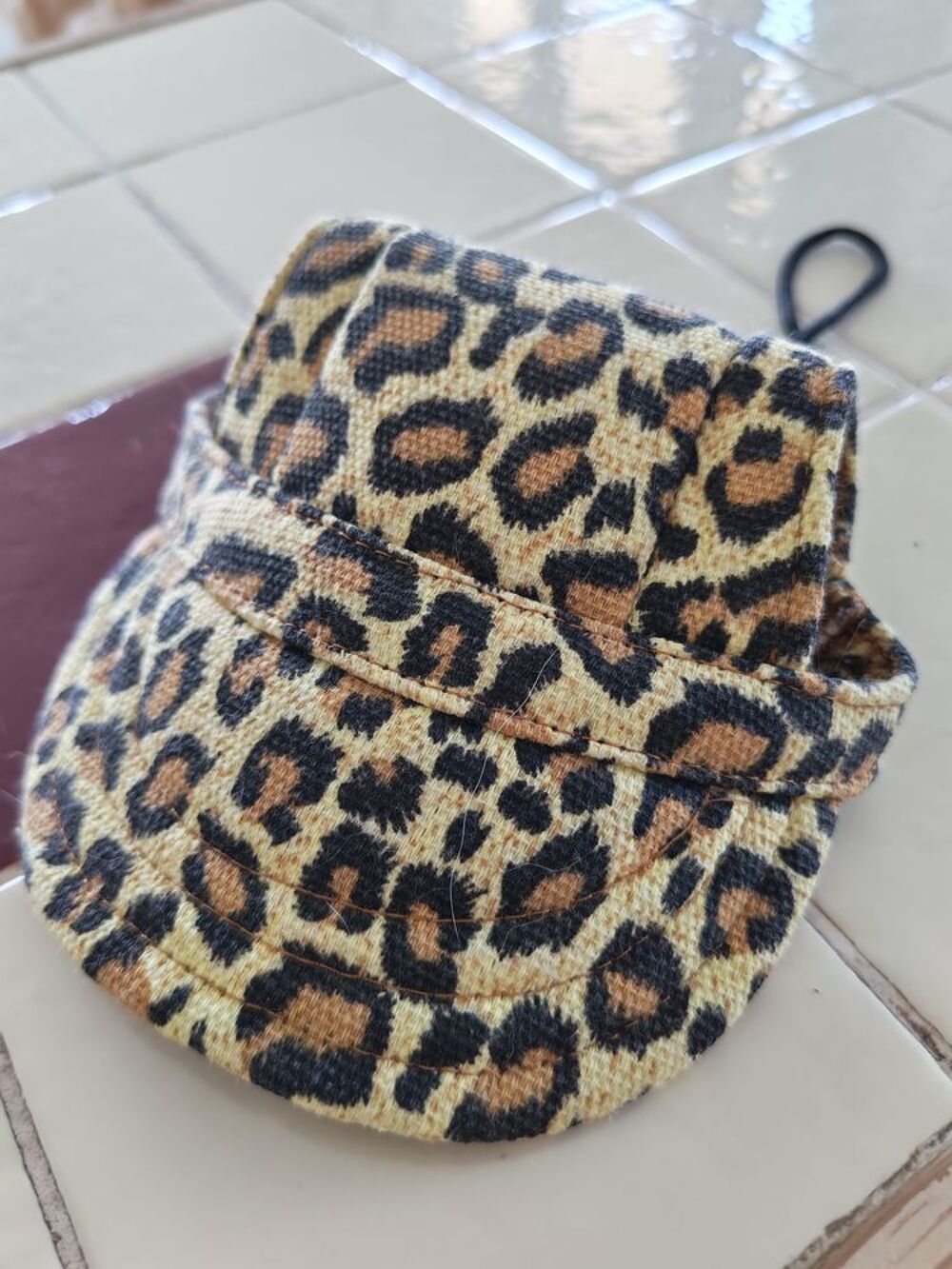Casquette leopard petit chien type york ou chihuahua. Vêtements