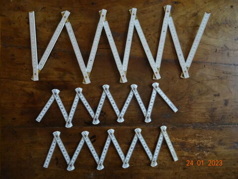 Double m�tre pliant 2m + 2x1m , lot de 3, TBE 6 Paris 4 (75)