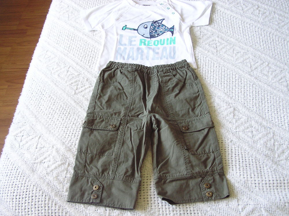 Ensemble d'&eacute;t&eacute; (pantalon + t-shirt), T. 12 mois Vtements enfants