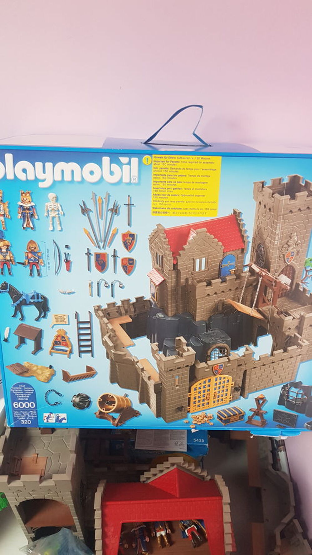 Playmobil ch&acirc;teau m&eacute;di&eacute;val et petites boites Jeux / jouets