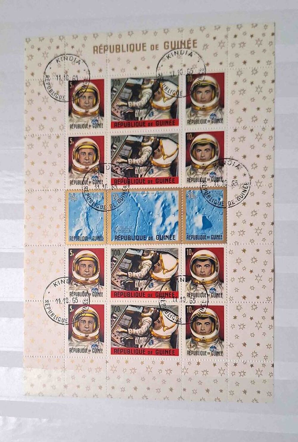 S&eacute;rie de timbres de collection de Guin&eacute;e bis 