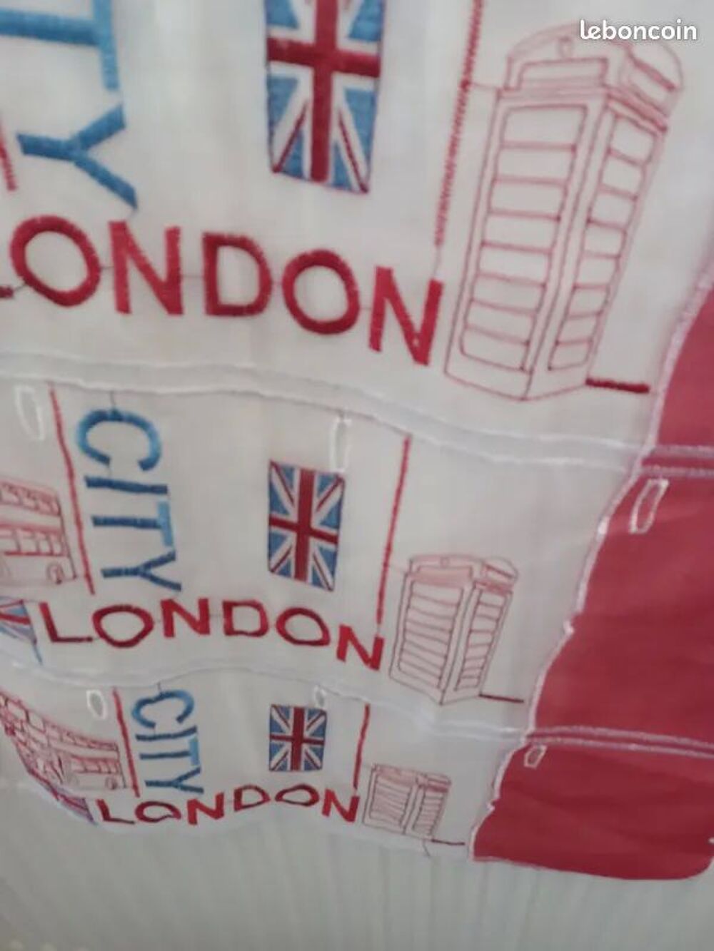 rideau motif London Décoration