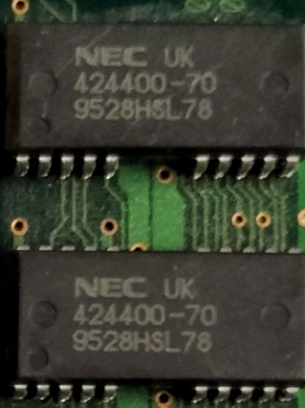 Lot 2 M&eacute;moires RAM "Vintage" Simm (72-pins) 4Mo-70ns NEC Matériel informatique