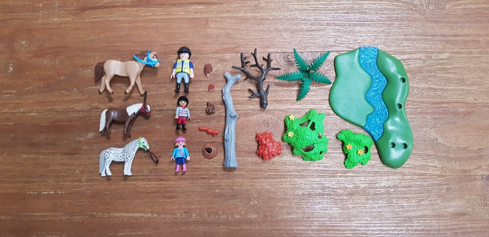 Playmobil 6947 rivi&egrave;re cavalier avec chevaux - complet Jeux / jouets