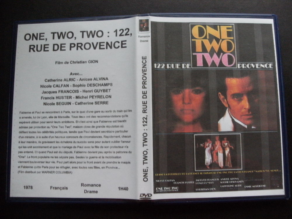 Rare film : " One , two , two 122 rue de provence " DVD et blu-ray