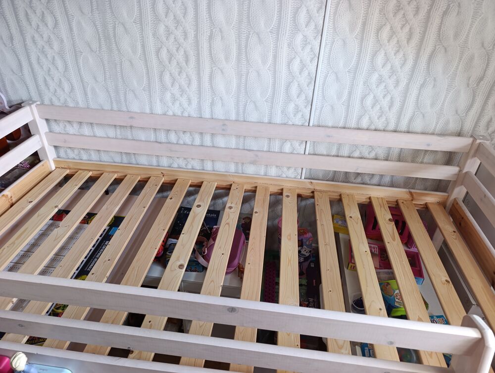 lit enfant semi mezzanine 90x190 avec bureau Meubles