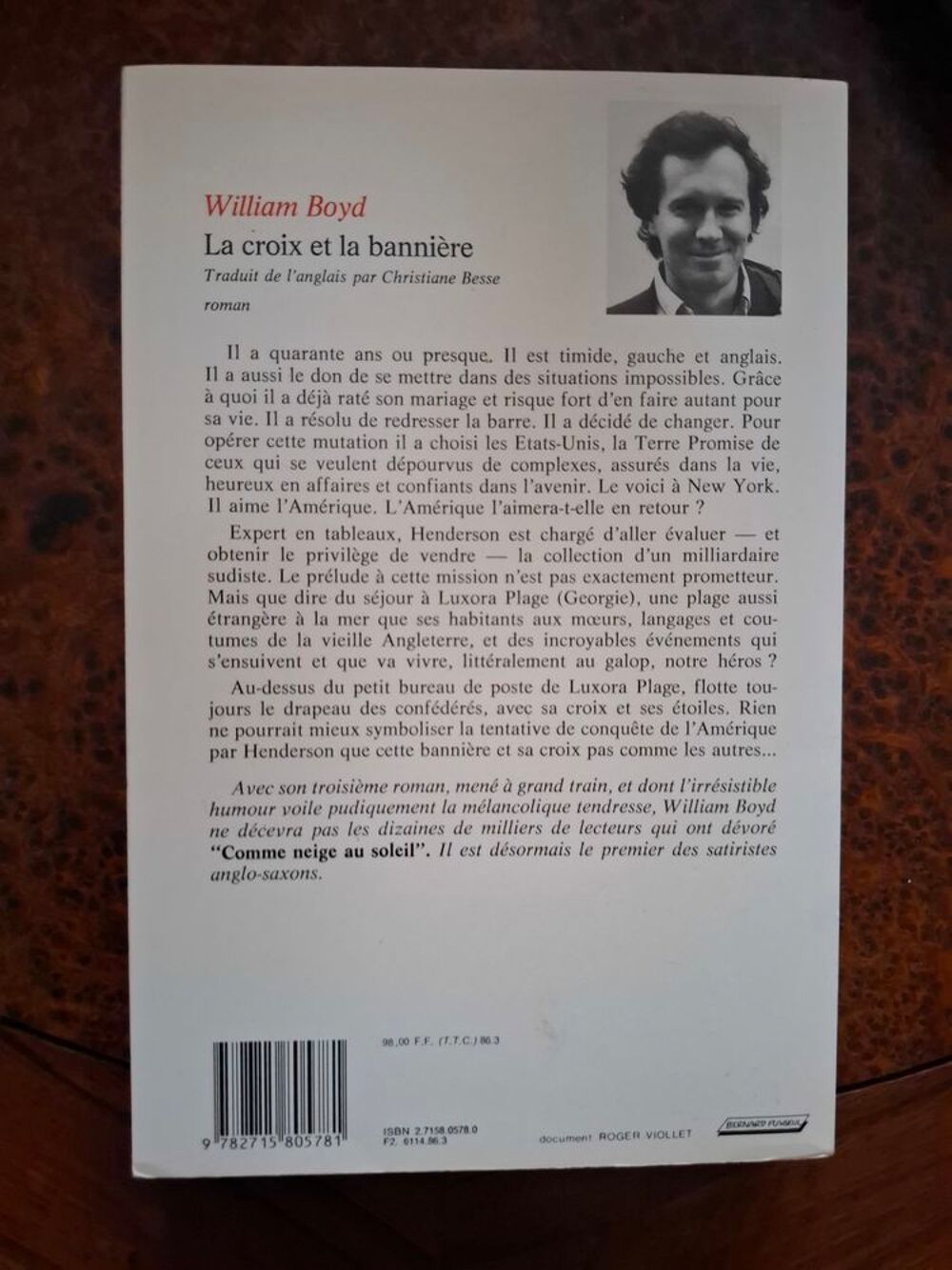 La Croix Et La Banniere - William Boyd - 1988 - bon &eacute;tat Livres et BD