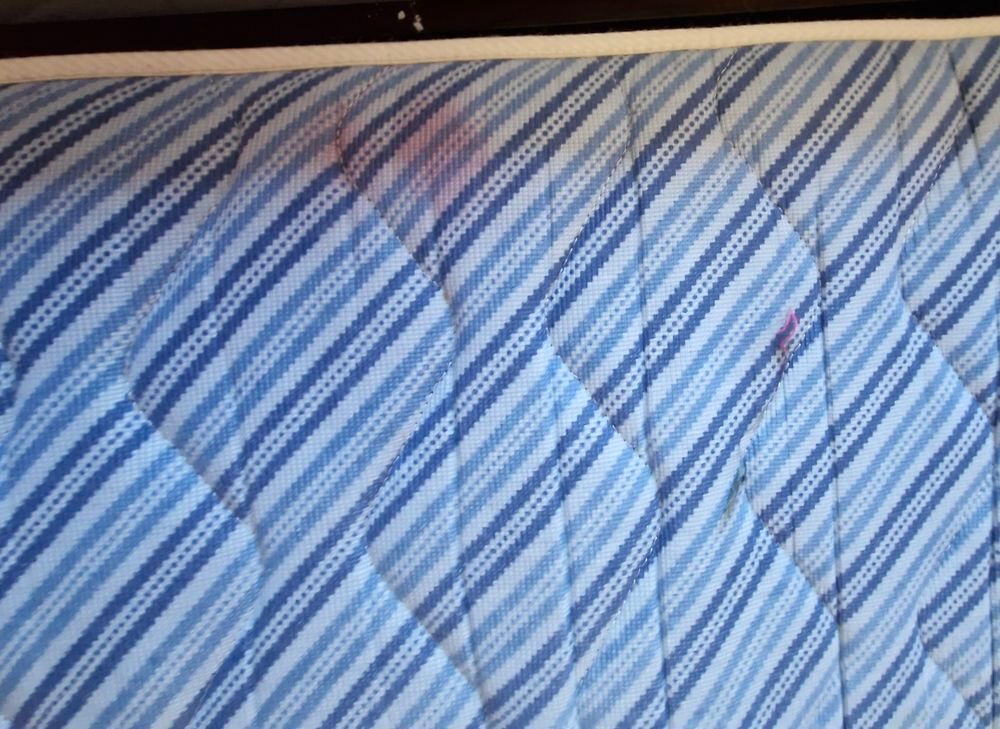 Matelas mousse + sommier &agrave; latte lit d'une 1 personne Meubles