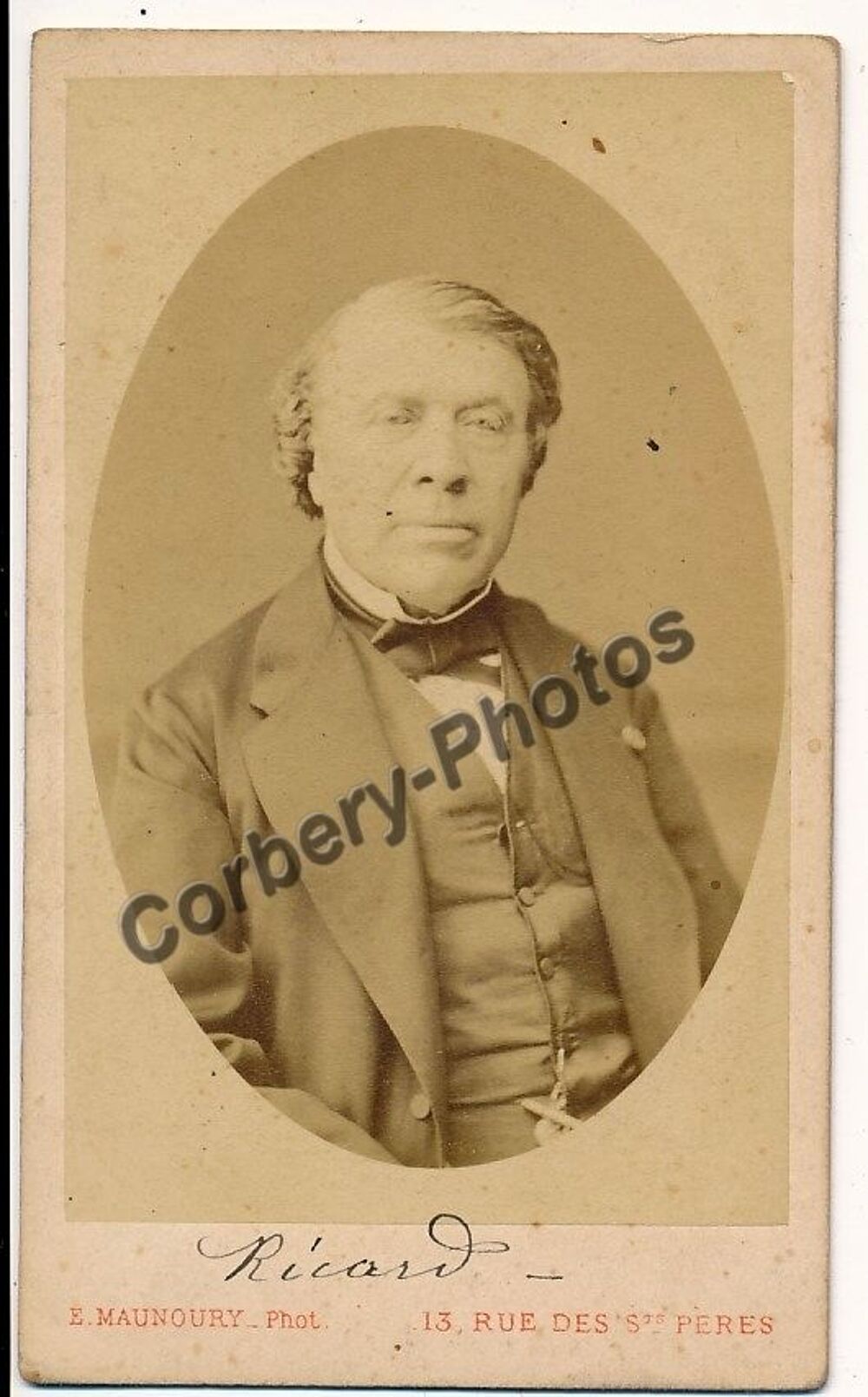 Photographie Portrait de Philippe Ricord M&eacute;decin Chirurgien 