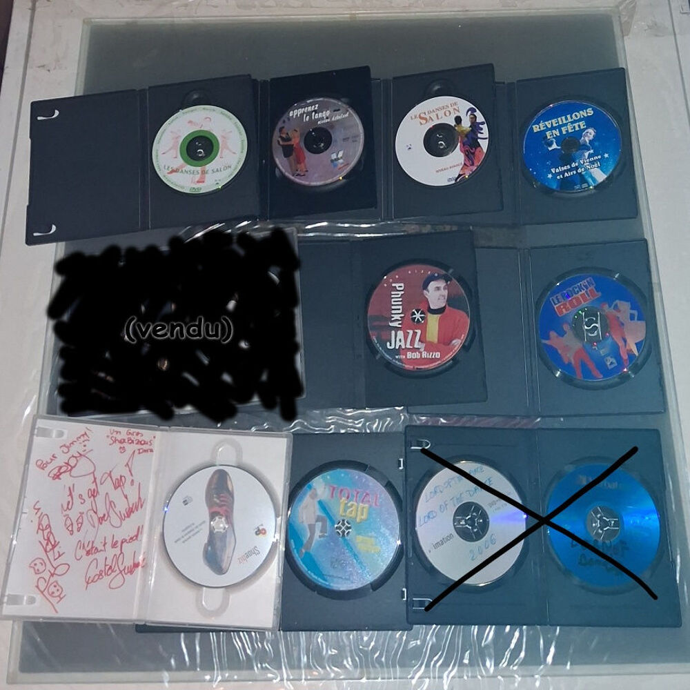 Lot 8 DVD cours de danse DVD et blu-ray