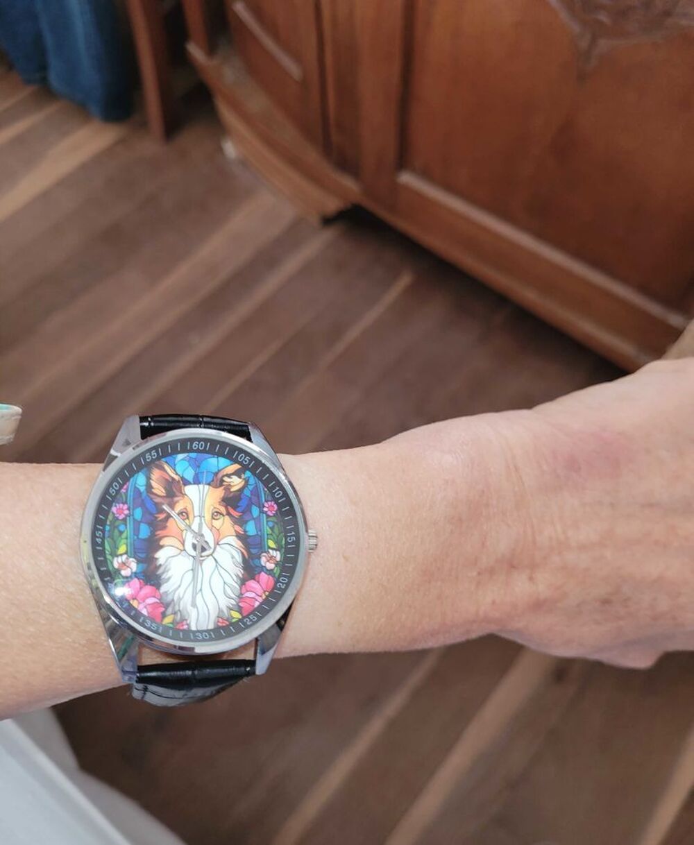 Montre motif colley Bijoux et montres