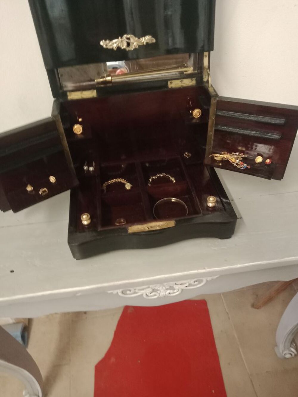 Coffret Napol&eacute;on &agrave; bijoux 19&eacute;me Meubles