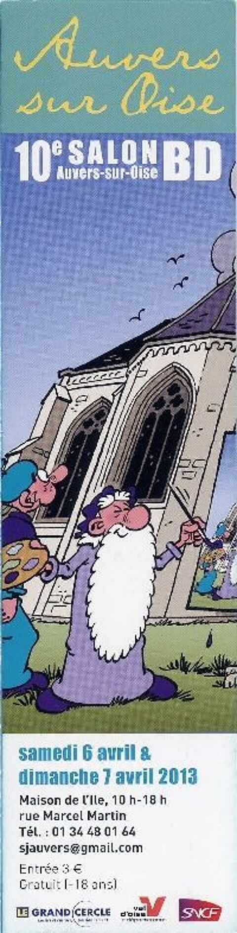  TURK Marque-page salon BD Auvers sur Oise - 2013 3 Argenteuil (95)