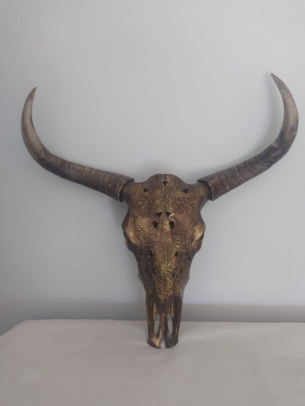t&ecirc;te de buffle Décoration