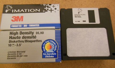 Lot de 30 disquettes  3.5 floppy disc 10 Gap (05)