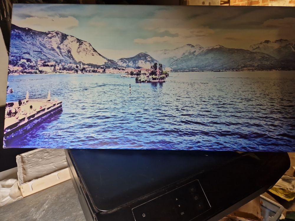 Tableau lac de C&ocirc;me en photo Décoration