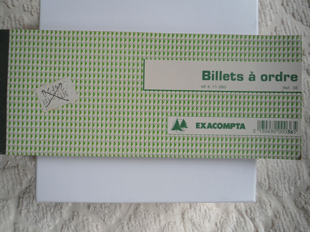 Billets &agrave; ordre Billetterie