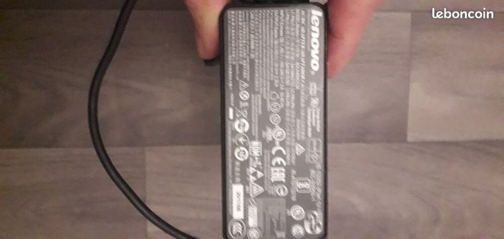 chargeur Lenovo 65w comme neuf Matriel informatique