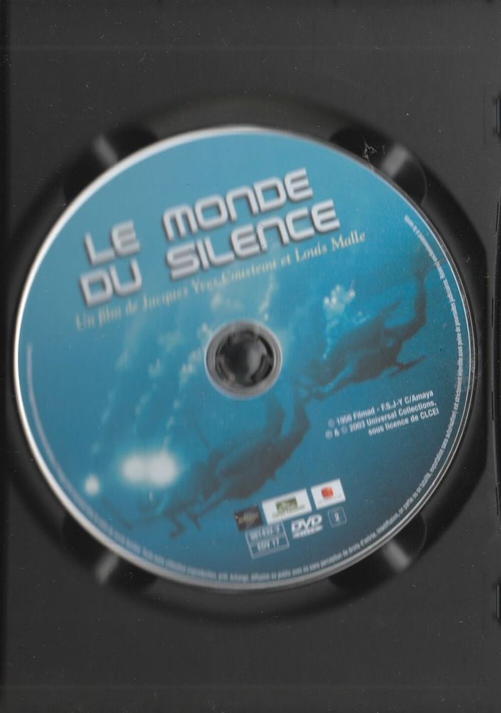 le monde du silence de jacques-Yves Cousteau DVD et blu-ray