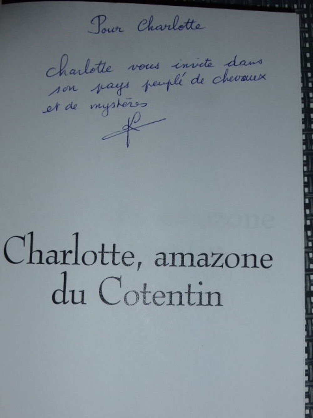 Charlotte Amazone du Cotentin Jacqueline Leprette Livres et BD