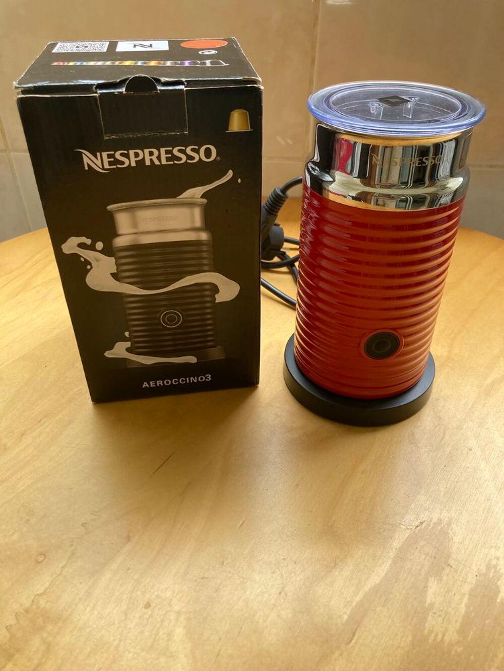 &Eacute;MULSIONNEUR &Agrave; LAIT NESPRESSO AEROCCINO 3 ROUGE Electroménager