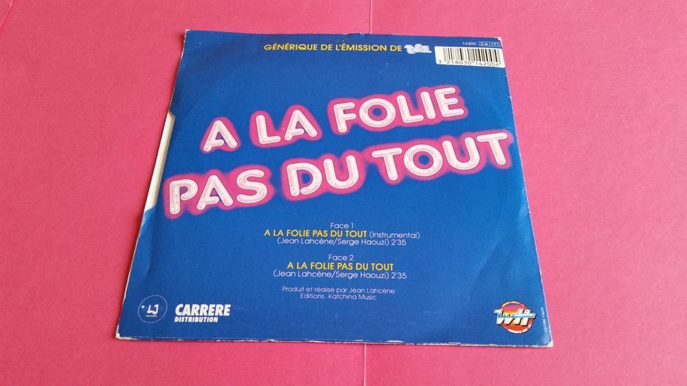 B.O. A LA FOLIE PAS DU TOUT CD et vinyles