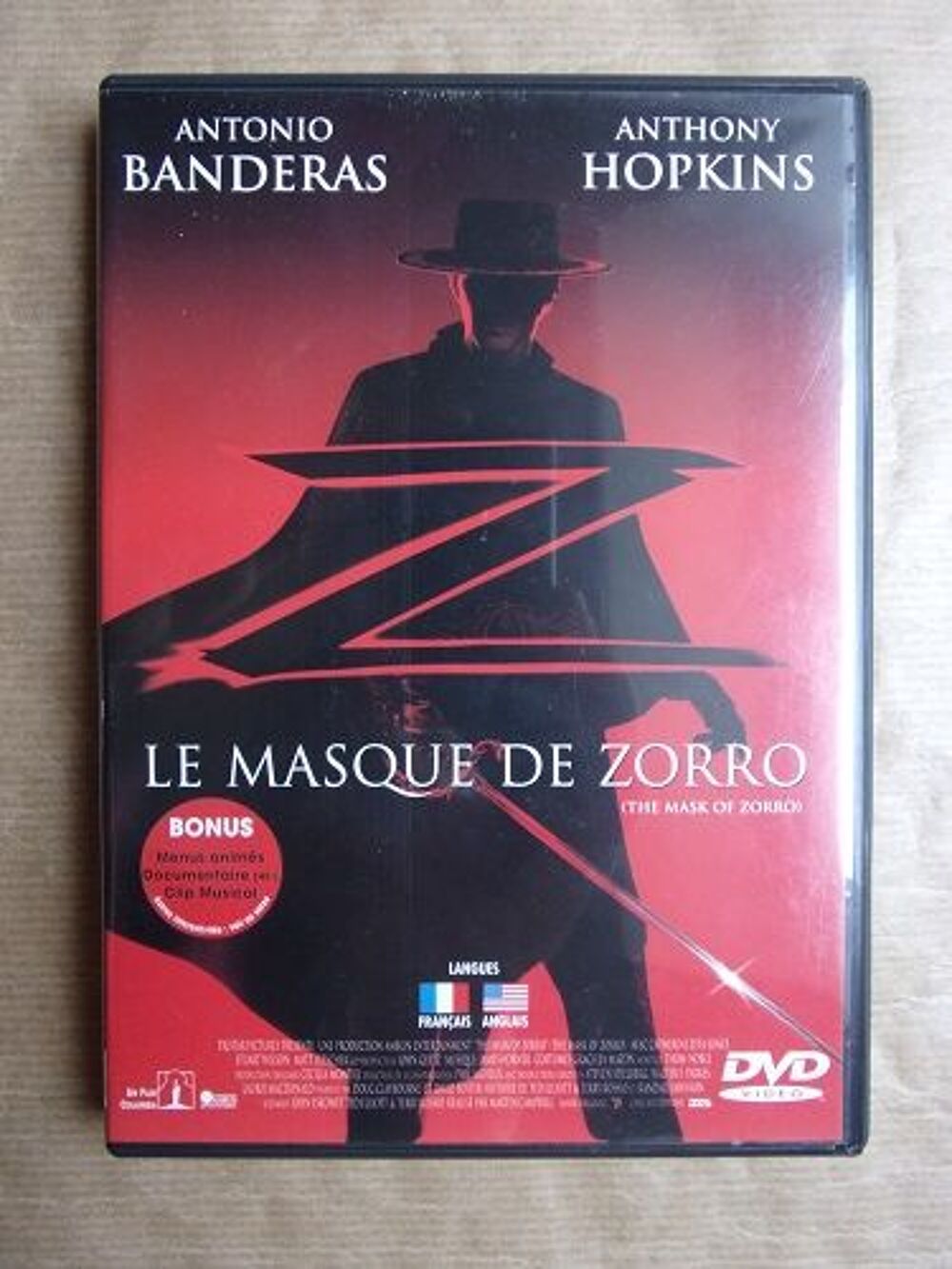  DVD Le Masque de Zorro DVD et blu-ray