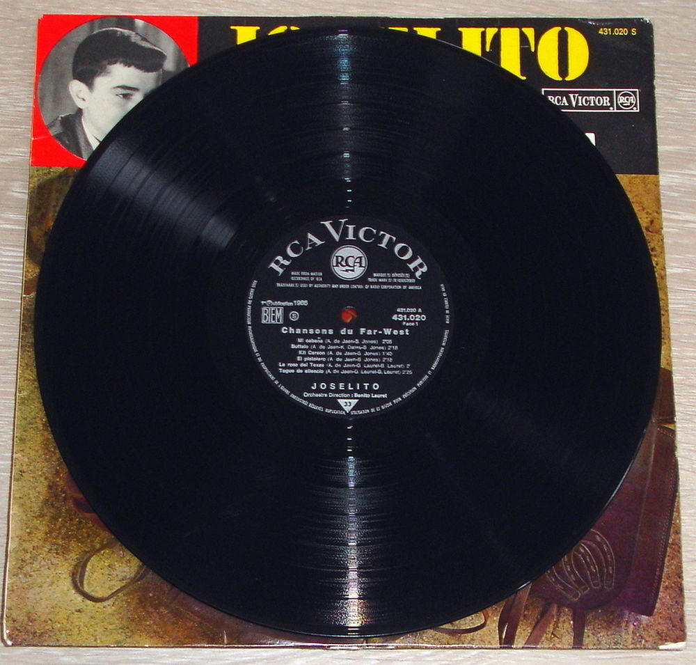 JOSELITO -33t- CHANSONS DU FAR-WEST - BUFFALO?Fr. BIEM 1966 CD et vinyles