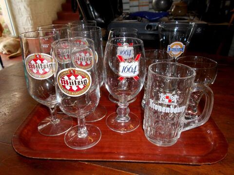 Verre � bi�re (l'unit�) 3 Monflanquin (47)