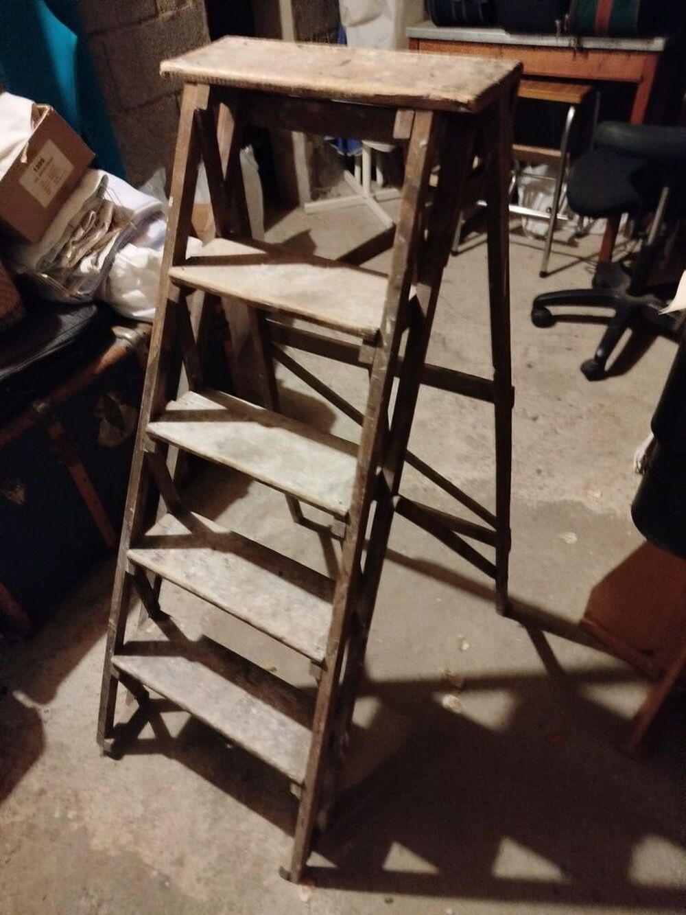 Escabeau en bois 4 marches Meubles