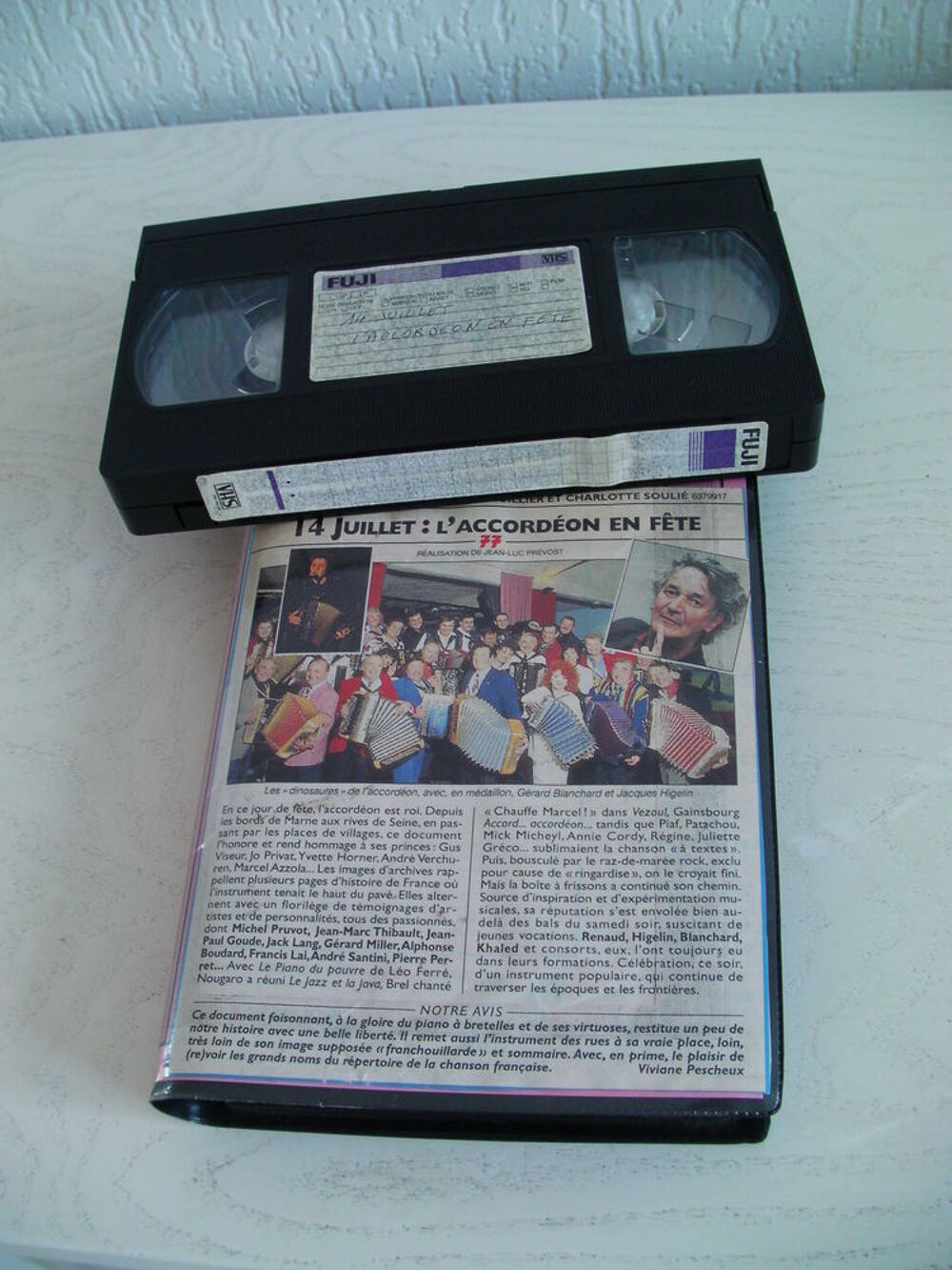 K7 VHS ou DVD - 14 Juillet "L'ACCORDEON EN FETE" Photos/Video/TV