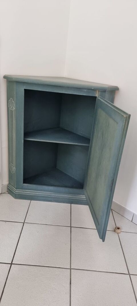 Petit meuble d'angle bleu 2 Armentires (59)