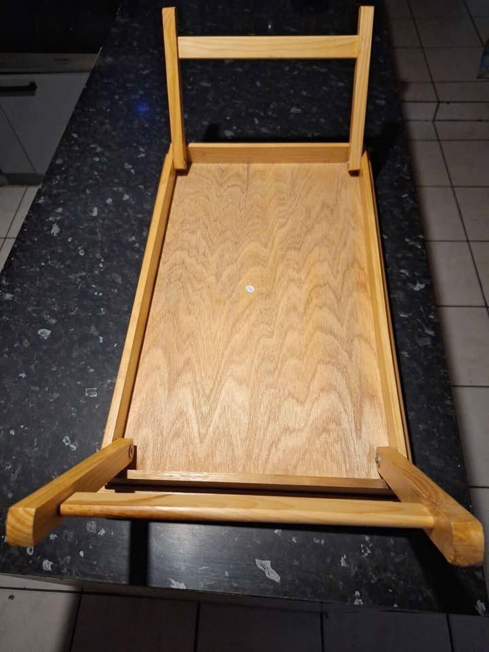 Plateau de lit pliable en bois/ table de petit d&eacute;jeuner Meubles