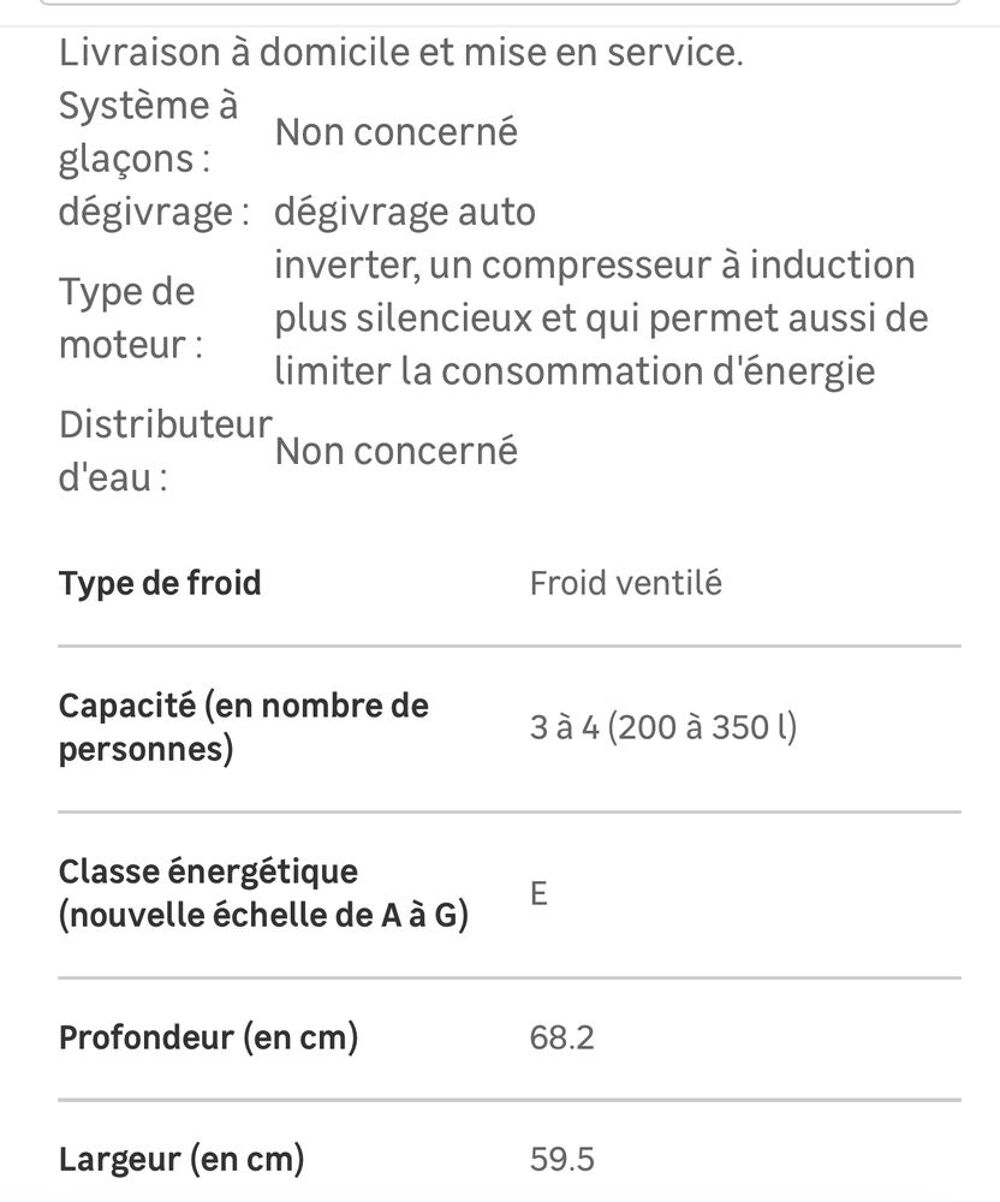 Frigo LG Electroménager