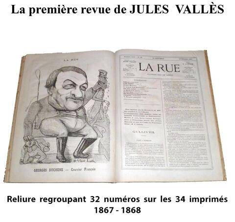 La revue de JULES VALLÈS : LA RUE 1867-1868 1400 Tours (37)