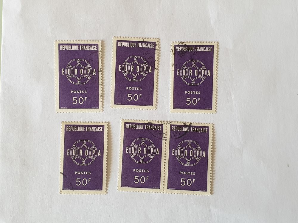 Timbre france Europa 50 f 1959- lot 1.80 euro 