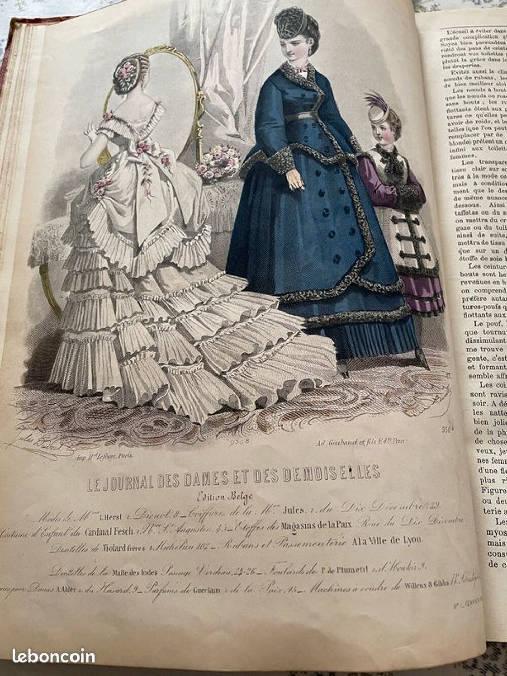 LIVRE ANCIEN DE MODE Livres et BD