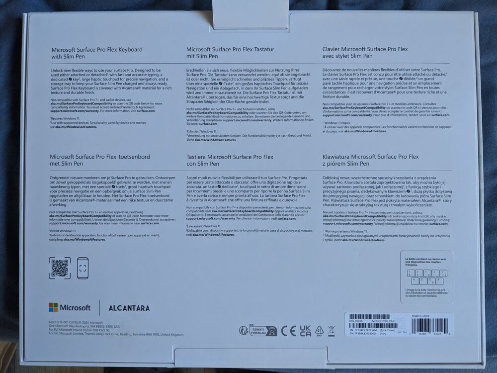 Microsoft Clavier Surface Pro Keyboard + Stylet Surface Slim Matériel informatique