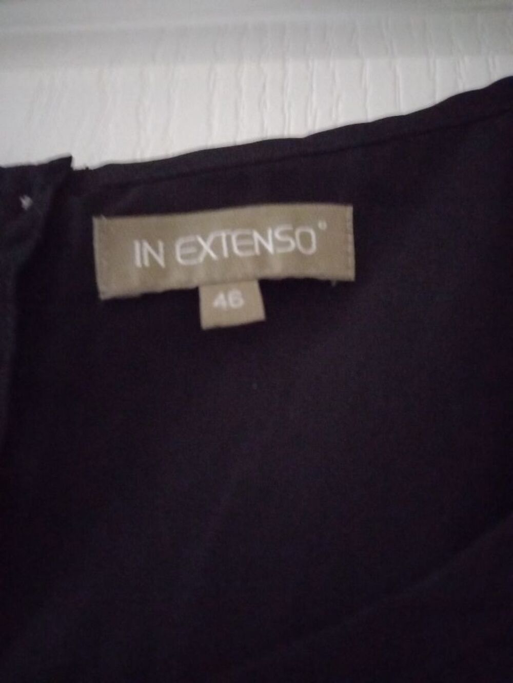 Chemisier noir marque In Extenso taille 46 V�tements
