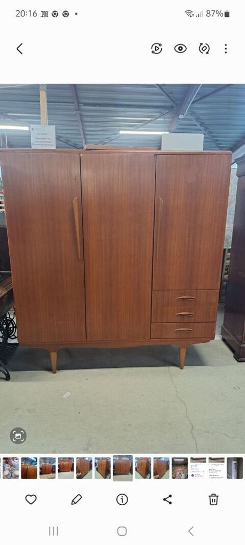 Armoire scandinave en teck vintage 750 Le Plessis-Trvise (94)