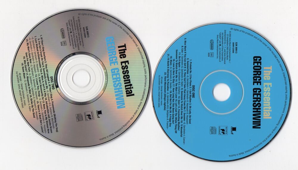 George Gershwin - The Essential 2003 CD et vinyles