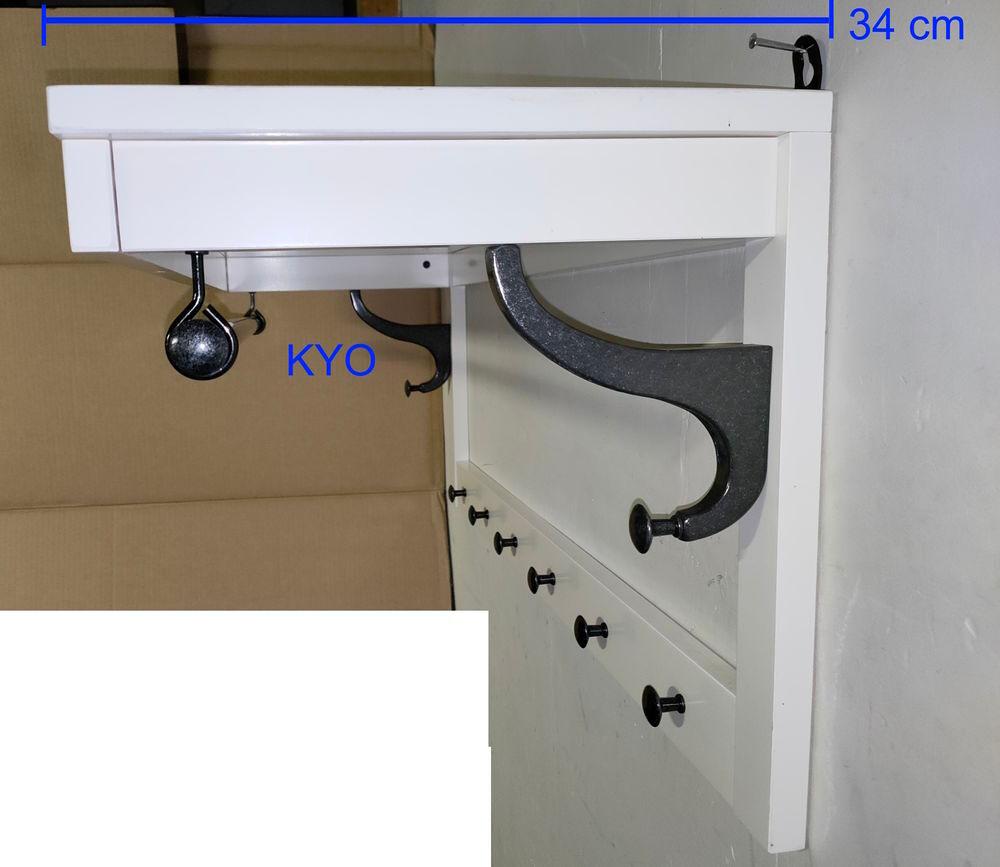 IKEA Etag&egrave;re &agrave; chapeaux, pat&egrave;re portemanteau mural, tringle Meubles