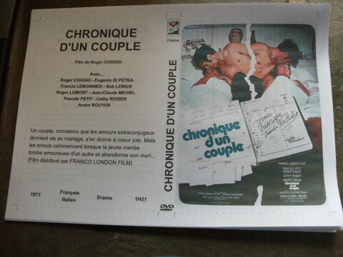 Film :   Chronique d'un couple    40 Saint-Mdard-en-Jalles (33)