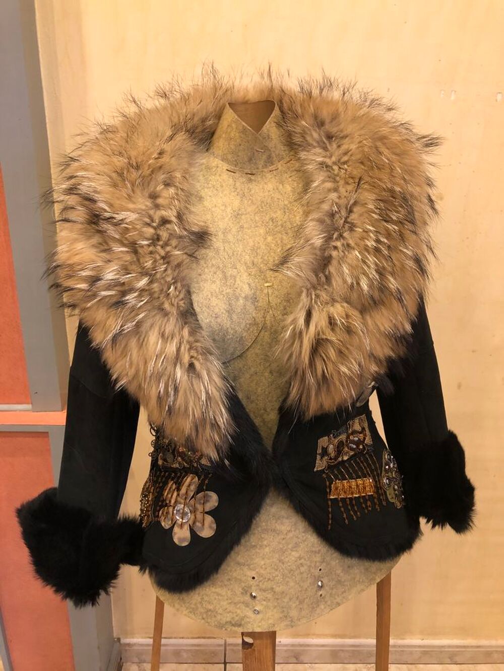 veste cuir peau Vêtements