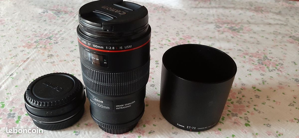 : 
1&deg;) objectif canon EF+ bague adaptation pour RF Photos/Video/TV