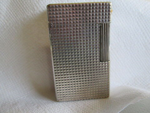 Briquet Dupont plaqu argent. 80 Biscarrosse (40)